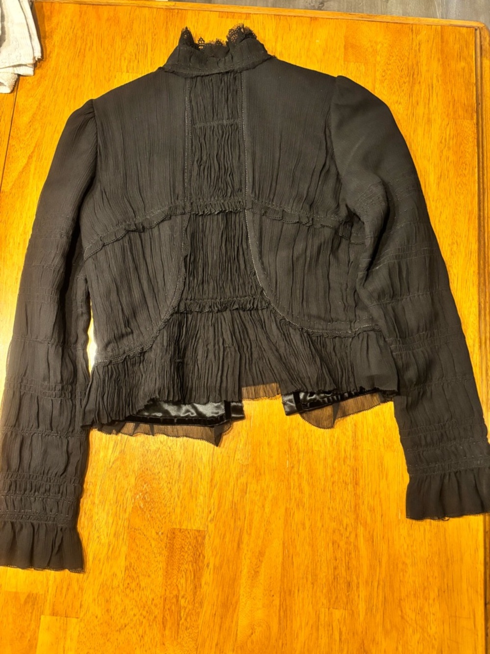 Vintage Elie Tahari  Women's Ruffled/Miltary Jacket - Picture 7 of 11